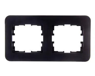 фото Рамка 2-м KARINA LIFE горизонт. черн. бархат LEZARD 708-4200-147