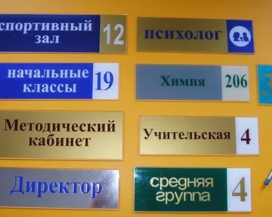 фото Таблички для
кабинетов