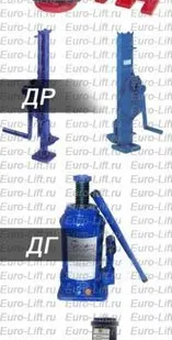 фото Домкрат бутылочный гидравлический ДГ-20 г/п 20.0 тн