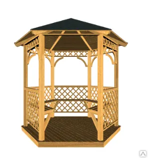 Фото №0 Беседка деревянная "АРТ 01"