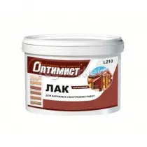 Фото №2 Лак Оптимист акриловый для внутренних работ, бесцветный глянцевый, 3кг