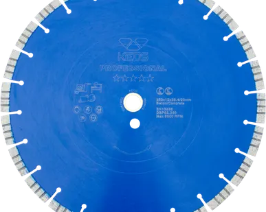 фото Диск алмазный KEOS Professional сегментный (бетон) 350мм/25.4/20 (DBP02.350)