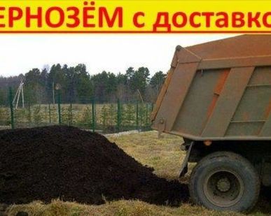 фото Чернозем, земля - плодородный грунт (с полей) с доставкой (10т)