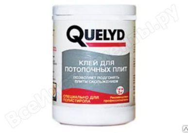 фото QUELYD Клей для потолочных плит 1 кг