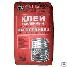фото Клей усиленный 25 кг жаростойкий Терракот