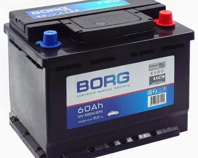 фото Аккумулятор BORG Standard 60 Ач о.п. (ТУРЦИЯ)