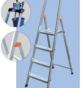 фото Односторонняя алюминиевая стремянка Krause Safety