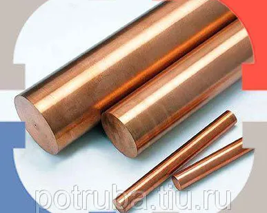 фото Бронзовый пруток (круг) 130 мм БрОЦ4-3
