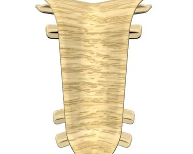 фото Угол ПВХ внутренний дуб светлый