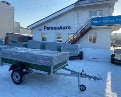 фото Прицеп Крепыш 2.5 окрашен.борта, тент 0.25 м