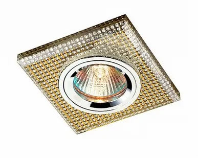 фото Светильник встраиваемый G9 369903 хром/зеркальный/золотой Novotech