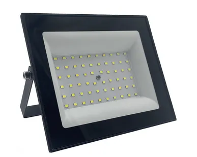 фото Прожектор светодиодный SFL51-100 2835SMD, 100 W 6500 K AC220-240 V / 50 Hz IP65, черный в компактном корпусе