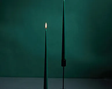 фото Набор свечей Estate, изумрудный