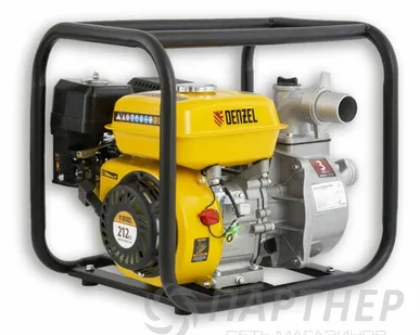 фото Бензопомпа Denzel PX-50 (7 л.с., 2", 600 л/мин, глуб 8 м,напор 30 м, для чистой воды)