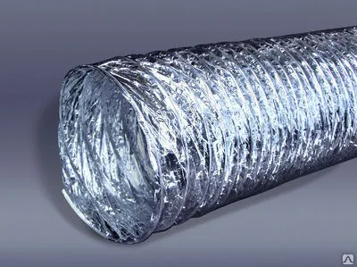 Фото №0 Воздуховод гибкий алюминиевый ALUDUCT AD-L Ф100 мм