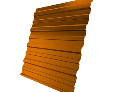 фото Профнастил С-10 0,4 RAL 2004 оранжевый 2 м