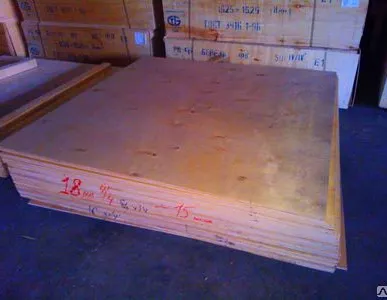 фото Фанера клееная 6 мм сорт 4/4 экспорт р-р 1525х1525мм ГОСТ 3916.1-96, лист