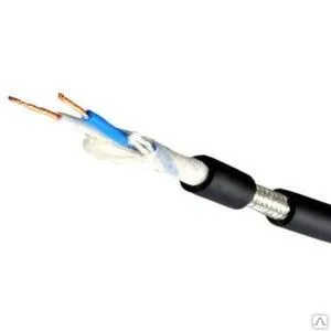фото Кабель микрофонный (2 жилы, 2 экрана) d=3mm синий LCM-18 "Premier"