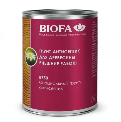 Фото №0 Грунтовка глубокого проникновения для дерева BIOFA, 1 л = 9 м2