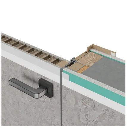 Фото №0 полотно дверное скрытого монтажа VELLDORIS Invisible грунт прямое открывание 200х70см глухое с замко