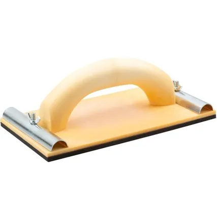 Фото №0 Терка для нажд.бум., пластик.с мет.прижимом 230 х 120 мм