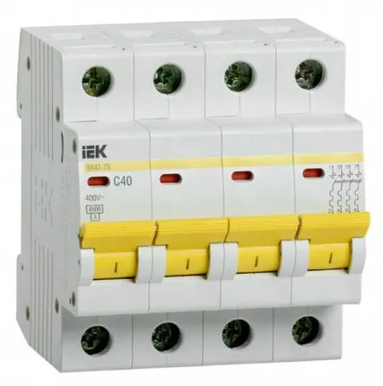 Фото №1 Выключатель автоматический ВА47-29 4Р 50А 4,5кА х-ка С ИЭК