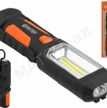 Фото №0 Фонарь светодиодный многофункциональный 3Вт+1Вт 3хААА ЮПИТЕР