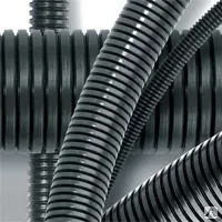 Фото №0 Труба гофрированная гофра полиамидная Dнар 15,8 мм черный