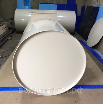 Фото №2 Резервуар пластиковый цилиндрический 5000 литров, подземный горизонтальный