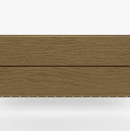 Фото №0 Сайдинг Металлический сайдинг «Евробрус» покрытие 3D темный бук Россия, эконом, 0.4-0.45 мм