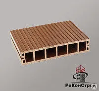 фото Террасная доска из ДПК DeckRa (ДекРа), Коричневая, шовная