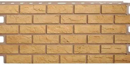 Фото №0 Фасадная панель Кирпич (жёлтый)