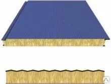 Фото №0 Стеновая трехслойная сэндвич-панель МЕТАЛЛ ПРОФИЛЬ минвата МП ТСП-Z 50мм