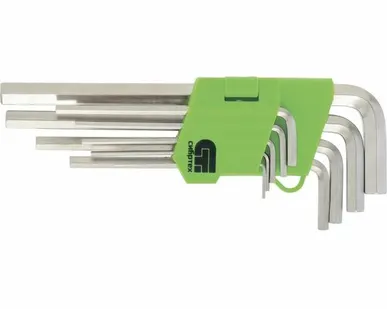 фото Набор ключей имбусовых 9шт HEX 1,5-10мм, короткие Сибртех 12317