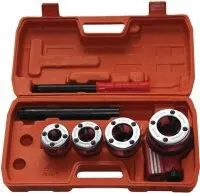 фото Резьбонарезной набор, 4 клуппа (1/2", 3/4", 1", 1-1/4" + трещотка) Sturm!