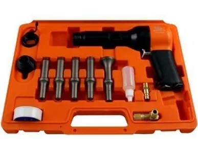 фото Клепальный молоток ударного действия AIRPRO RH-9507XK с набором оправок