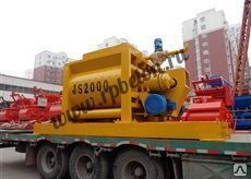фото Принудительный двухвальный бетоносмеситель JS2000