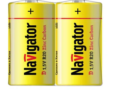 фото Элемент питания солевой 94 761 NBT-NS-R20-SH2 (шринка 2шт) Navigator 94761