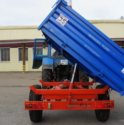 Фото №2 Полуприцеп тракторный самосвальный 1ПТС-2