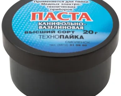 фото Флюс Паста с канифолью (низкотемпер.нейтр.флюс), баночка 20гр.