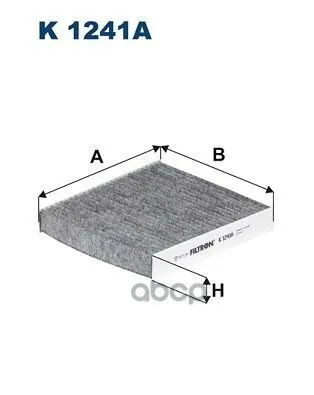 Фото №0 K1241A FILTRON Фильтр салона угольн. Filtron арт. K1241A