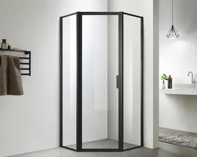 фото Azario Richmond AZ-NAG3231 900 Black душевое ограждение 90 90 см