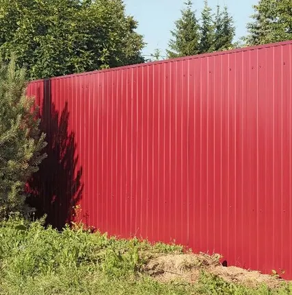 Фото №0 Забор из профнастила Премиум