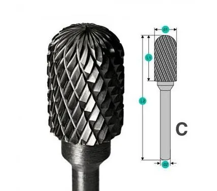 Фото №0 Шарошка (Борфреза) по металлу С8