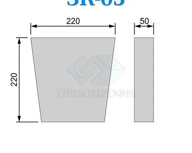 фото Фасадные замковые камни из пенопласта (пенополистирола) ЗК-05 ПСБ-С-25Ф