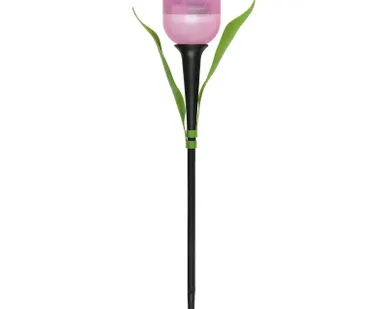 фото Светильник садовый USL-C-451/PT305 "Розовый тюльпан" PINK TULIP IP44 солнечная батарея Uniel UL-00004276