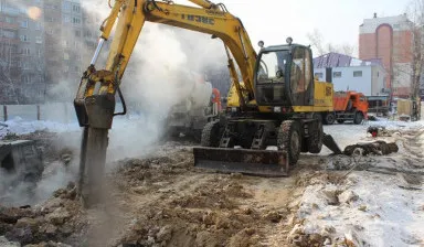 Фото №0 Экскаватор с гидромолотом