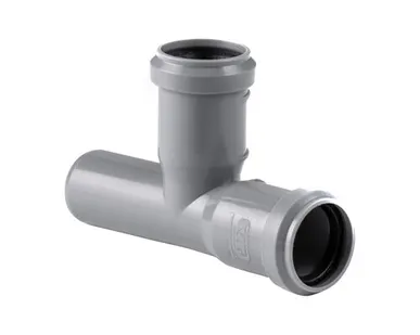 фото Тройник ВК ПП 32/32х87, серый,РТП