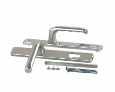 фото Гарнитур нажимной HOPPE London со сплошной накладкой (30 мм), серебро