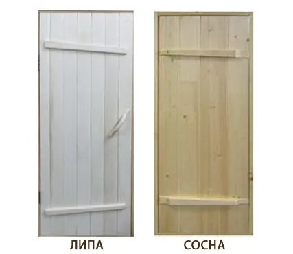 Фото №0 Дверь банная кедр 700*1800*40 мм, 1 сорт